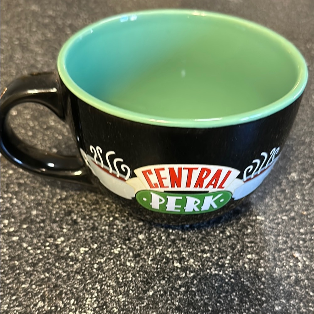 Central Perk Black and Green Mug